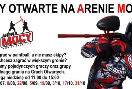 Paintball – Gry Otwarte na Arenie Mocy